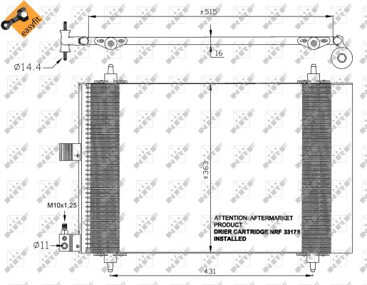 Condensador NRF 35437