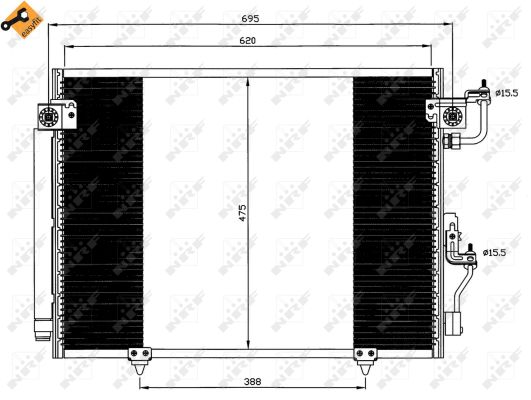 Condensador NRF 35619