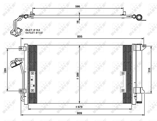 Condensador NRF 35639