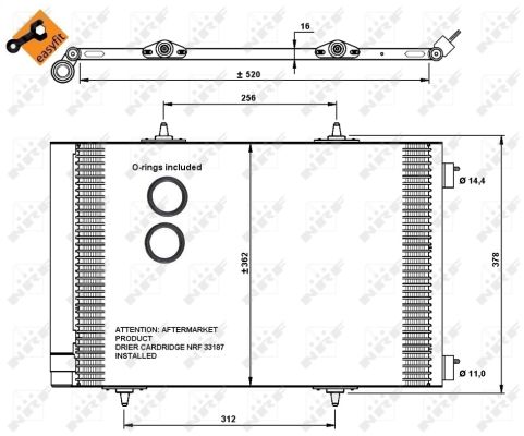 Condensador NRF 35779