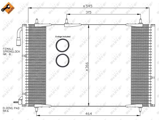 Condensador NRF 35836