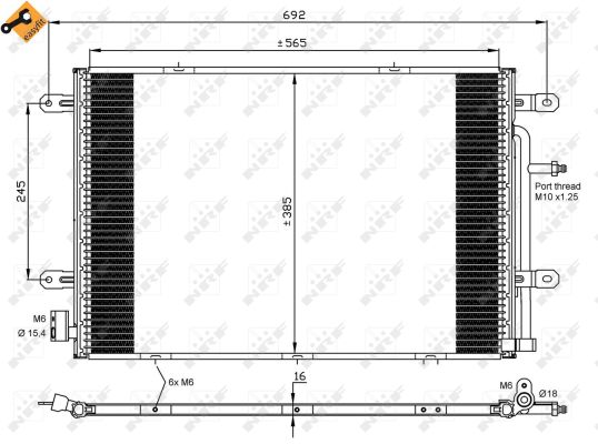 Condensador NRF 35841