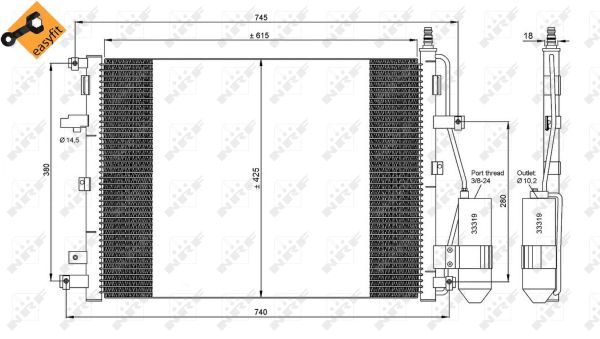 Condensador NRF 35876