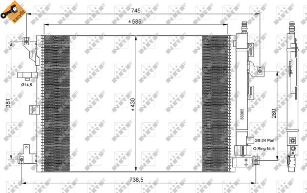 Condensador NRF 35889