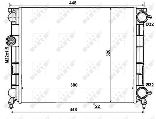 Radiador NRF 50004