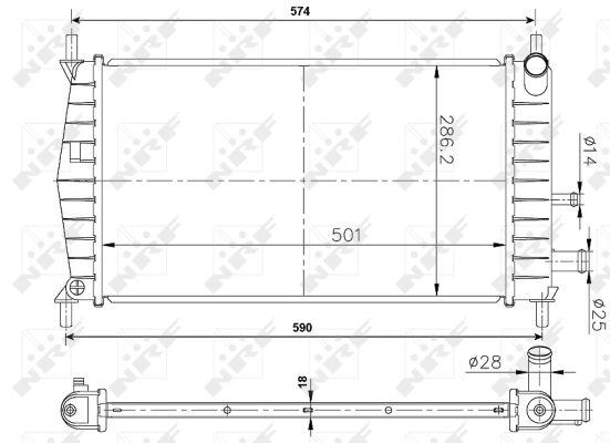 Radiador NRF 50131A