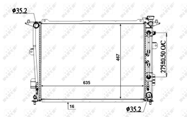 Radiador NRF 50135