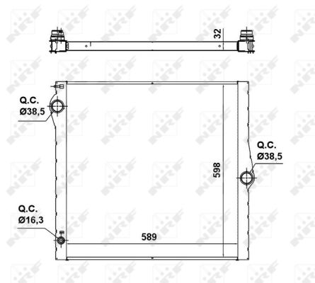 Radiador NRF 50139