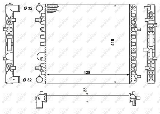 Radiador NRF 50140