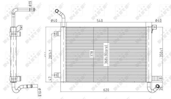 Radiador NRF 50145