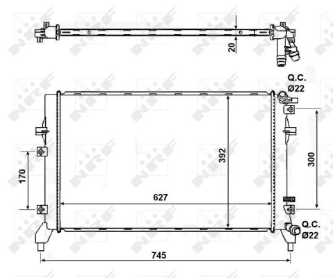 Radiador NRF 50148