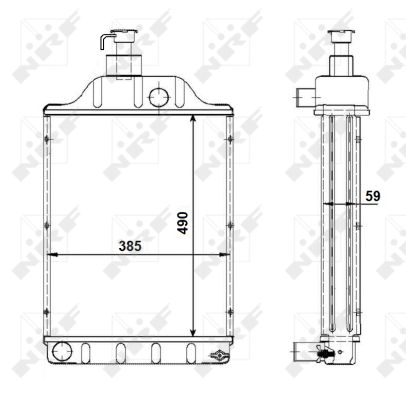 Radiador NRF 501768