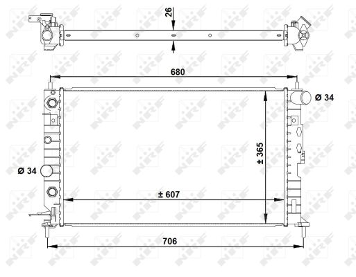 Radiador NRF 50219A