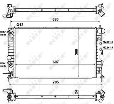 Radiador NRF 50219