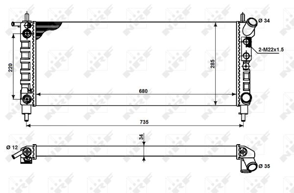 Radiador NRF 50242