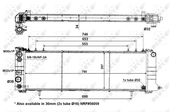 Radiador NRF 50321