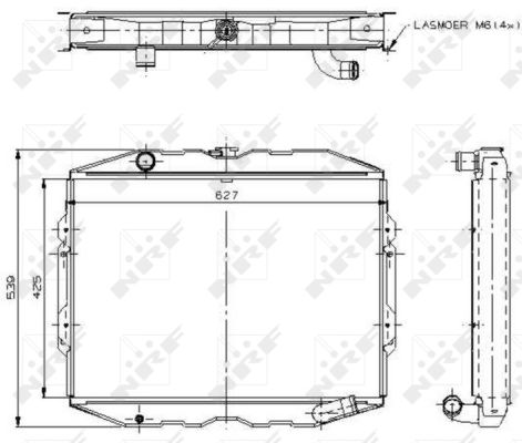 Radiador NRF 504115