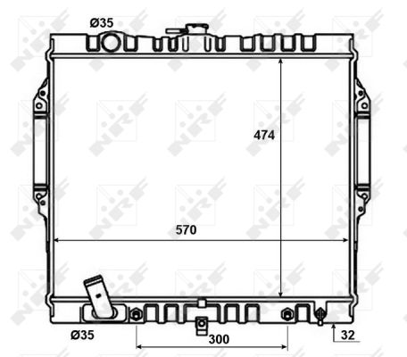 Radiador NRF 50449