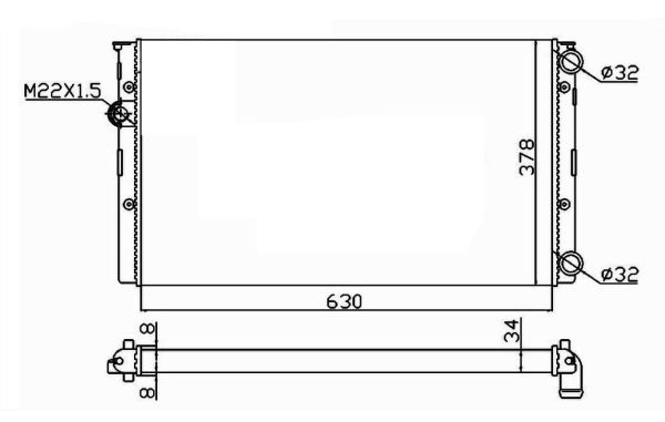 Radiador NRF 50455