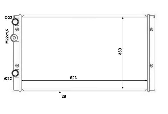 Radiador NRF 50457