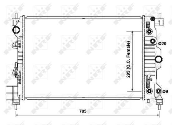 Radiador NRF 50476