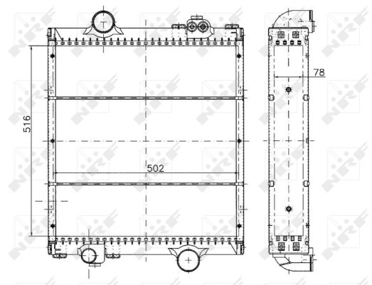 Radiador NRF 50492