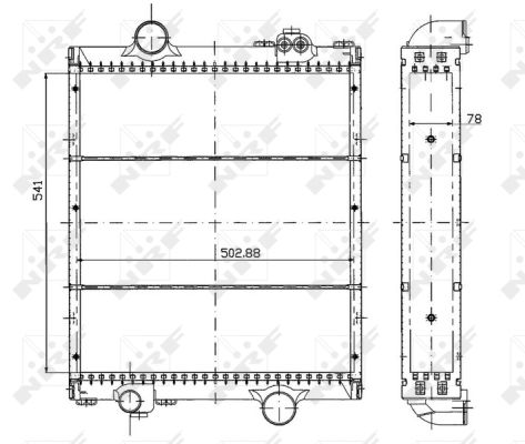 Radiador NRF 50494