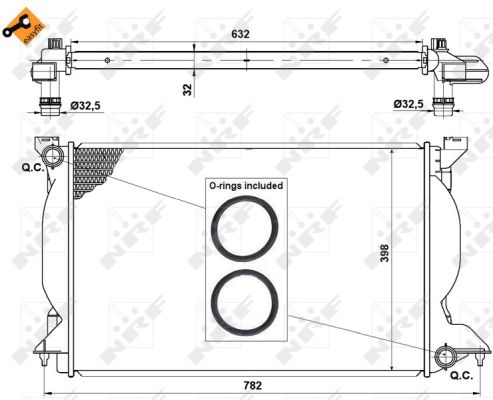 Radiador NRF 50540