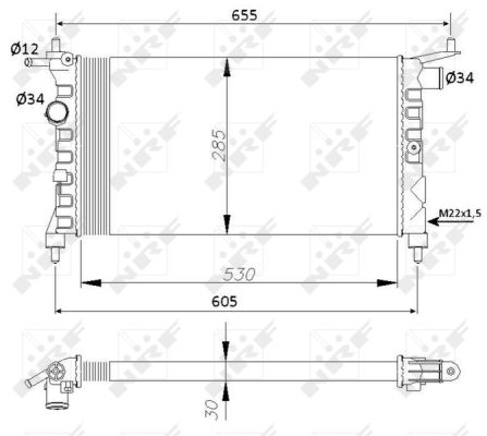 Radiador NRF 50551