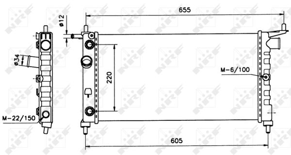 Radiador NRF 50552