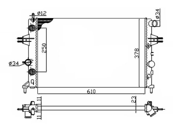 Radiador NRF 50562A