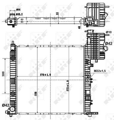 Radiador NRF 50581