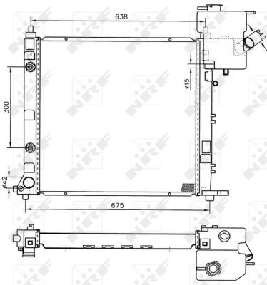 Radiador NRF 50582