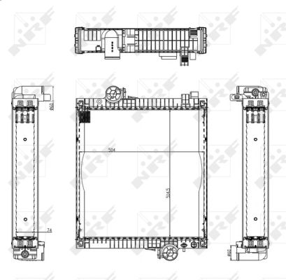 Radiador NRF 50584