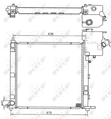 Radiador NRF 50598