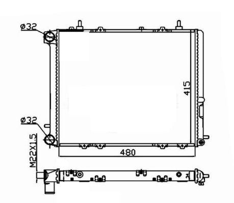 Radiador NRF 507352A