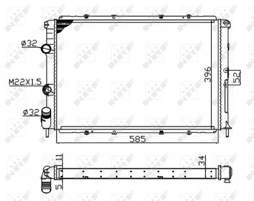 Radiador NRF 509503