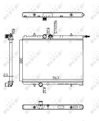 Radiador NRF 509524A