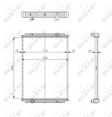 Radiador NRF 509564