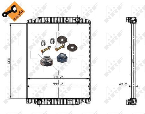 Radiador NRF 509568