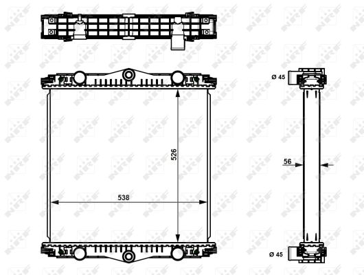 Radiador NRF 509569