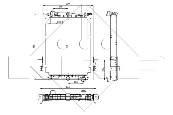 Radiador NRF 509585