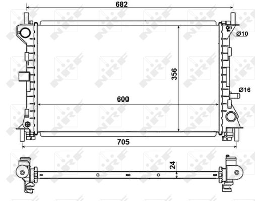 Radiador NRF 509638