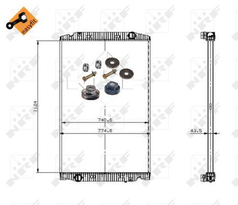 Radiador NRF 509698