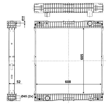 Radiador NRF 509713