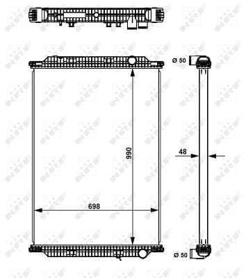 Radiador NRF 509725