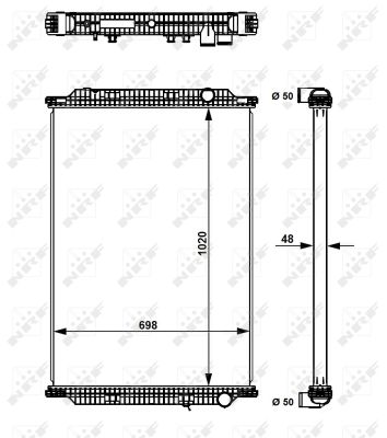 Radiador NRF 509726