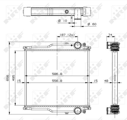 Radiador NRF 509765