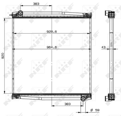 Radiador NRF 509770