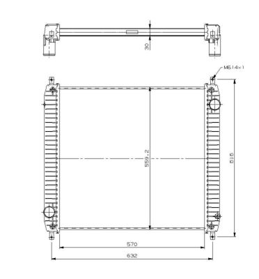 Radiador NRF 509779